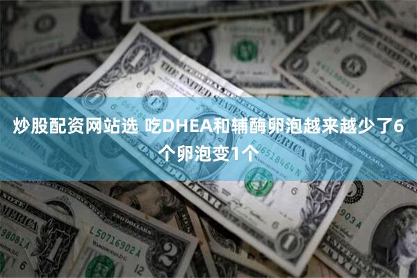 炒股配资网站选 吃DHEA和辅酶卵泡越来越少了6个卵泡变1个